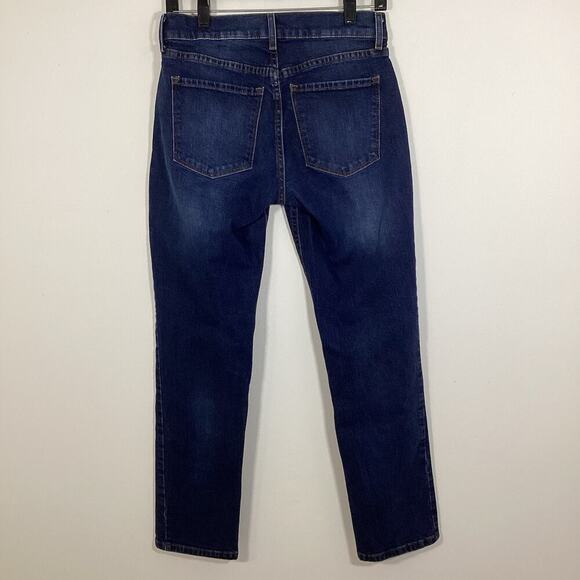 Mott & Bow Jeans Women's 27 Dark Blue Boyfriend Fit Mid Rise 5-Pocket Denim - Picture 9 of 9